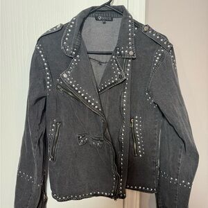 Charter Club Gray Studded Women's Jacket